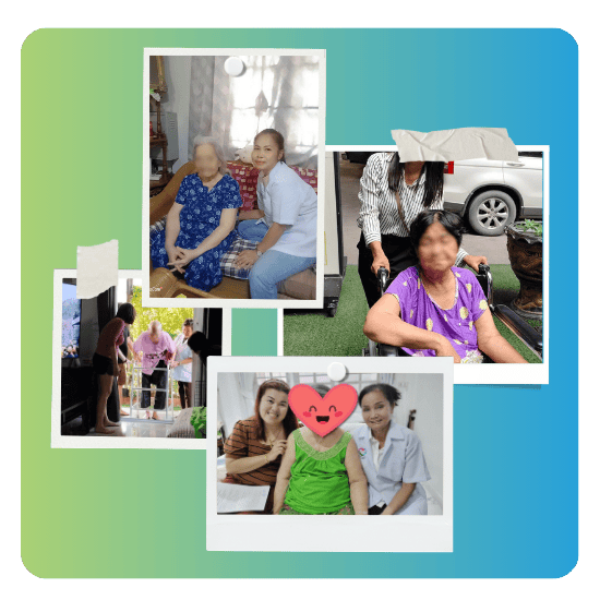 จัดส่งพนักงานดูแลผู้ป่วย